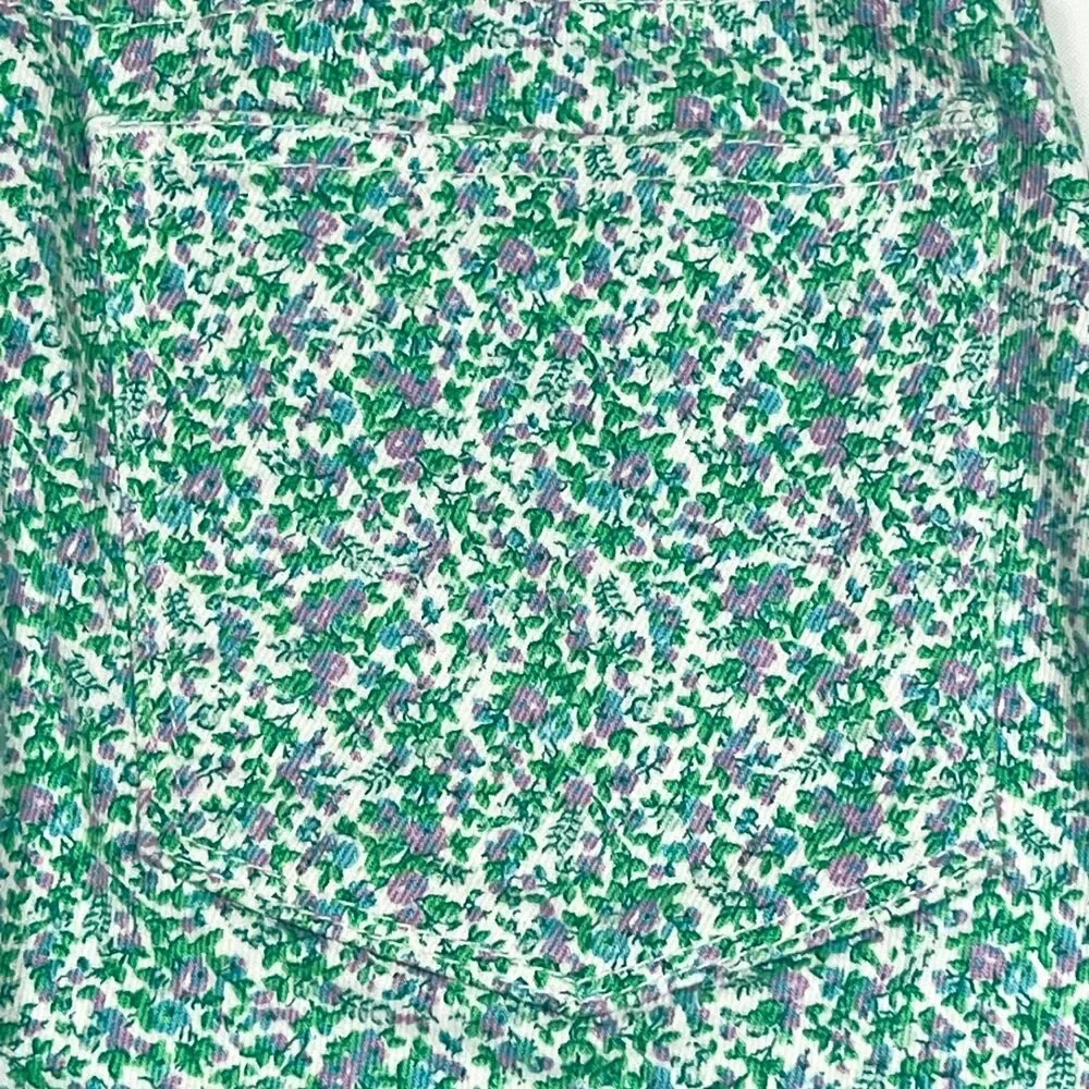J.Crew Toothpick Floral Skinny Jeans Size 25 Stretch Ankle Pants